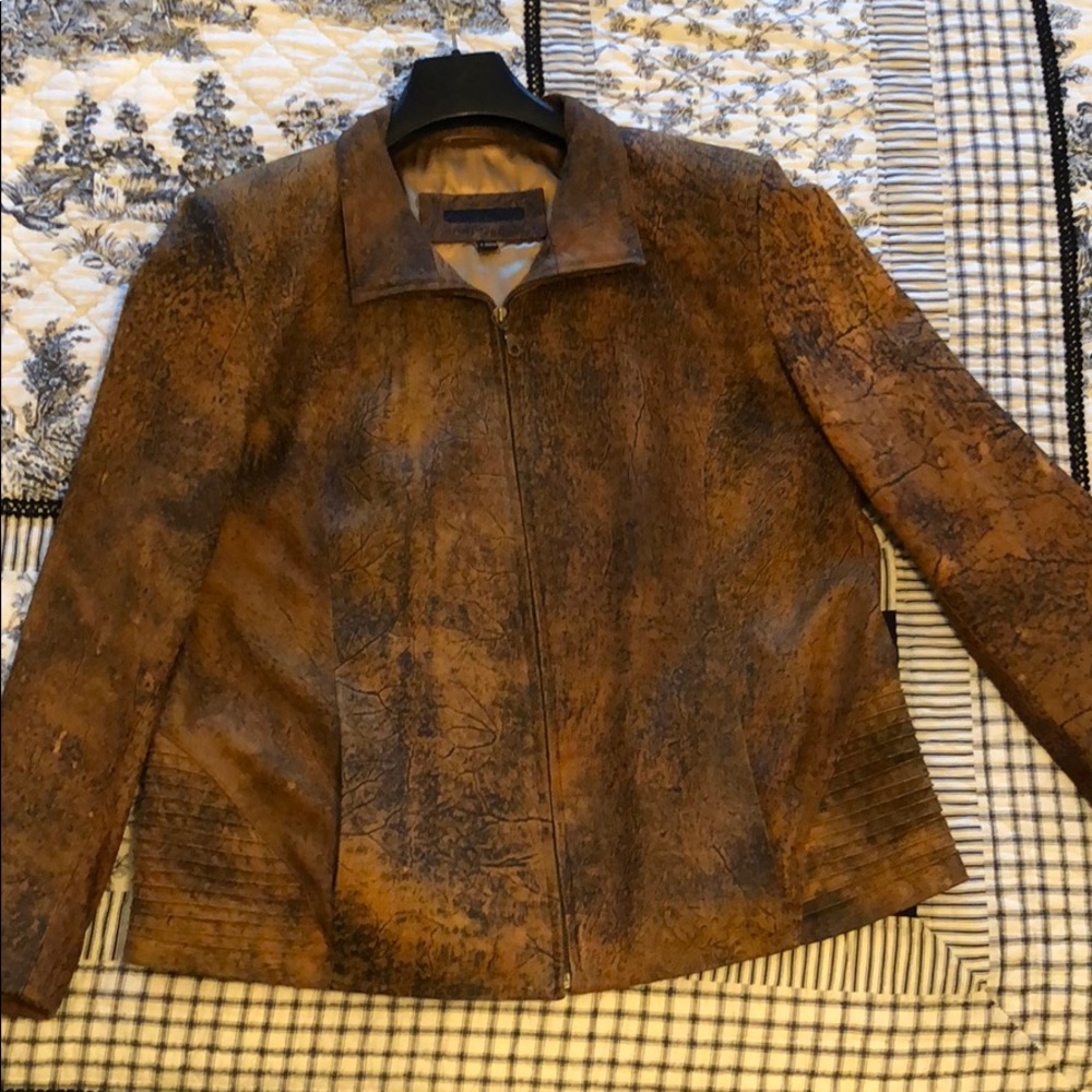 VINTAGE snakeskin leather jacket